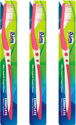 

Ajay COMPLETE Pack Of 3 Medium Toothbrush(Pack of 3)