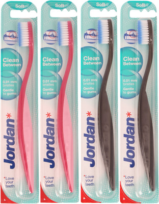 

Jordan Kids Clean Between Pack of Four - 5 Soft Toothbrush(Pack of 4)