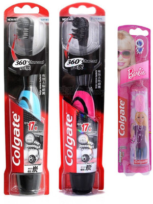 

Colgate Electric Battery Powered Family Pack Soft Toothbrush(Pack of 3)