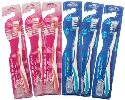 42% OFF on Healthbuddy Smart Extra Soft Toothbrush Pink For Her & Blue For Him, 6 pcs(Pack of 6) 42% OFF on Healthbuddy Smart Extra Soft Toothbrush Pink For Her & Blue For Him, 6 pcs(Pack of 6)