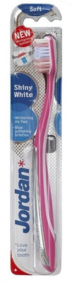 

Jordan Kids Shiny White Metallic Collection , Patented (Air Pad) Soft Toothbrush