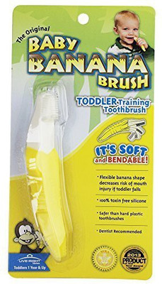 

Baby Banana Baby Banana Bendable Training, Toddler Soft Toothbrush