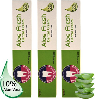 

Yeturu's Aloe Fresh Dental Cream 100 gm (pack of 3no's)(300 g, Pack of 3)
