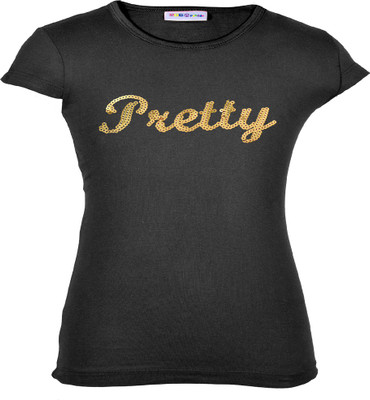 

Gkidz Girls Casual Cotton Top(Pack of 1, Black