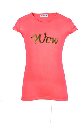 

Lil Orchids Casual Cotton Top(Pink, Pack of 1, Blossom berry