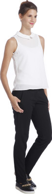 

Only Casual Sleeveless Solid Women' White Top, Egret