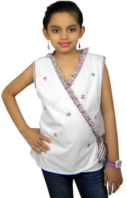 

SSMITN Casual Cotton Top(White, Pack of 1