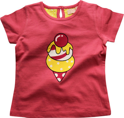 

JusCubs Baby Girls Casual Cotton Top(Red, Pack of 1