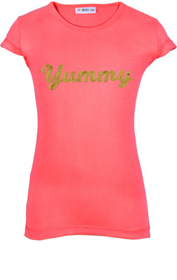 

Lil Orchids Casual Cotton Top(Pink, Pack of 1, Blossom berry
