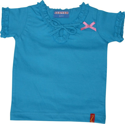

Clever Casual Cotton Top(Blue, Pack of 1, Light blue