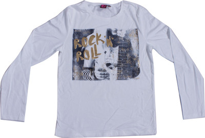 

Indirang Girls Casual Cotton Top(White, Pack of 1