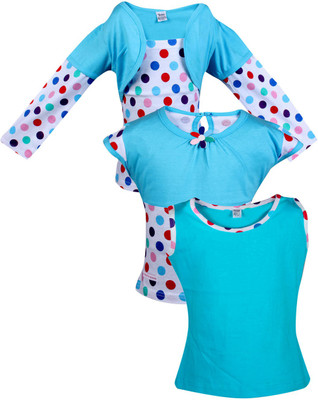 80% OFF on Gkidz Casual Cotton Top(Light Blue, Pack of 3) 80% OFF on Gkidz Casual Cotton Top(Light Blue, Pack of 3)
