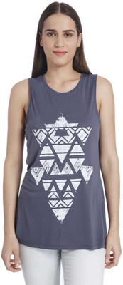

Vero Moda Casual Sleeveless Printed Women's Blue Top, Ombre blue