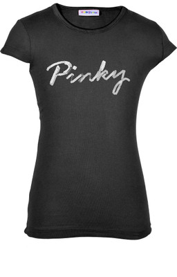 

Lil Orchids Casual Cotton Top(Black, Pack of 1