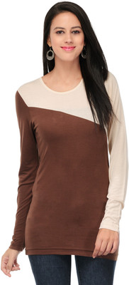 

Trend Arrest Casual Full Sleeve Solid Women's Brown, Beige Top