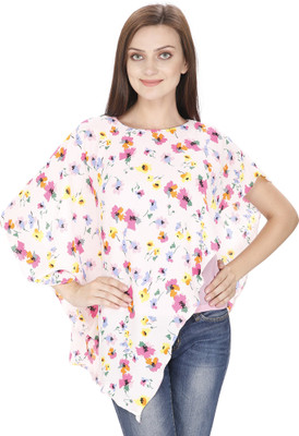 

Svt Ada Collections Party Bell Sleeve Printed Women's Pink Top