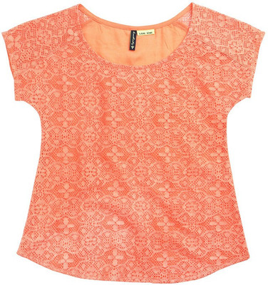 

SuperYoung Girls Casual Cotton Top(Pink, Pack of 1, Peach