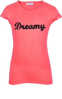 

Lil Orchids Girls Casual Cotton Top(Pink, Pack of 1, Blossom berry