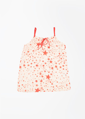 

People Casual Cotton Spaghetti Top(Orange, Persian red