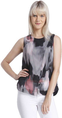 

Vero Moda Casual Sleeveless Printed Women's Black Top