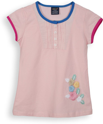 

Lilliput Girls Casual Cotton Top(Pink, Pack of 1, Pink light