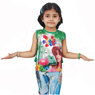 

Pari & Prince Casual Cotton Top(Green, Pack of 1