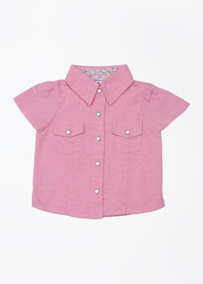 

NautiNati Baby Girls Casual Cotton Woollen Top(Pink, Pack of 1