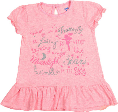 50% OFF on Kiddo Casual Cotton Peplum Top(Pink, Pack of 1) 50% OFF on Kiddo Casual Cotton Peplum Top(Pink, Pack of 1)