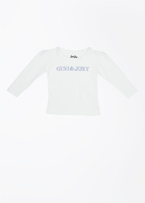 

Gini & Jony Girls Casual Cotton Full Sleeve Top(Pack of 1, Bright white(1203)