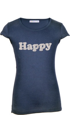 

Lil Orchids Casual Cotton Top(Blue, Pack of 1, Navy