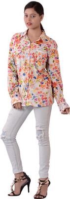 26% OFF on Fashnopolism Casual Full Sleeve Floral Print Women's White Top 26% OFF on Fashnopolism Casual Full Sleeve Floral Print Women's White Top