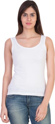 17.Hills Casual Sleeveless Solid Women White Top