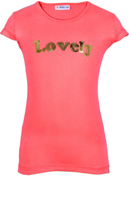 

Lil Orchids Girls Casual Cotton Top(Pink, Pack of 1, Blossom berry