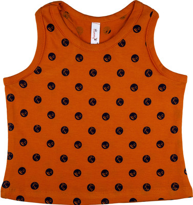 

Hunny Bunny Casual Cotton Tank Top(Orange, Pack of 1