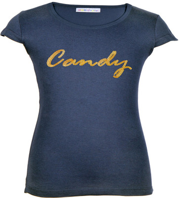 

Gkidz Girls Casual Cotton Top(Pack of 1, Navy