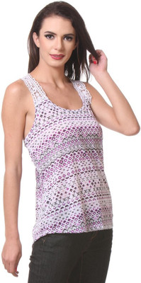 

Kotty Casual Sleeveless Printed Women's Multicolor Top