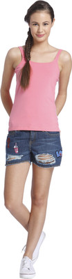 

Only Casual Sleeveless Solid Women's Pink Top, Bubblegum