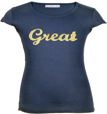 

Gkidz Girls Casual Cotton Top(Pack of 1, Navy