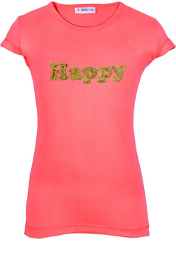 

Lil Orchids Girls Casual Cotton Top(Pink, Pack of 1, Blossom berry