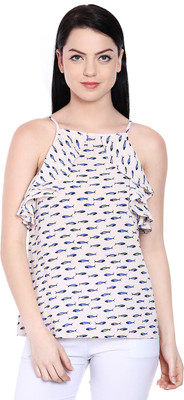 Style Quotient By Noi Casual Sleeveless Printed Women Pink Top
