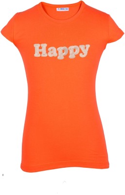 

Lil Orchids Casual Cotton Top(Orange, Pack of 1, Coral