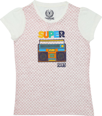 

SuperYoung Girls Casual Cotton Top(Pink, Pack of 1, Light pink