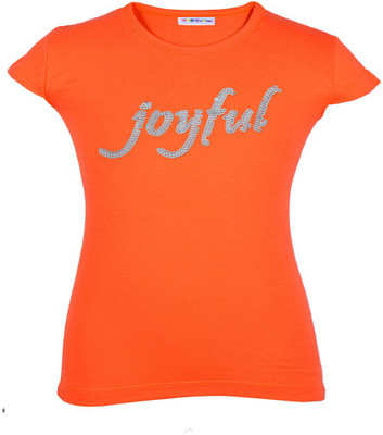 

Gkidz Girls Casual Cotton Top(Pack of 1, Coral