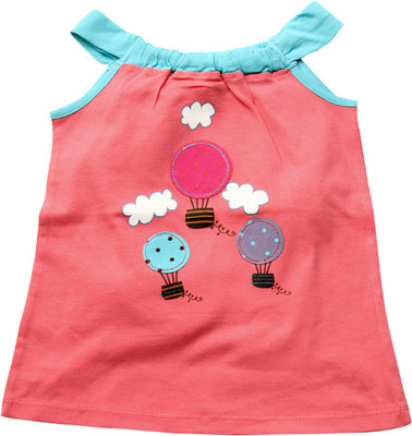 

JusCubs Baby Girls Casual Cotton Tank Top(Pink, Pack of 1, Red