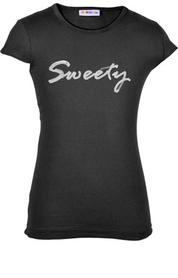 

Lil Orchids Girls Casual Cotton Top(Black, Pack of 1