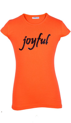 

Lil Orchids Casual Cotton Top(Orange, Pack of 1, Coral