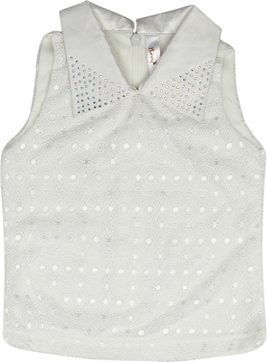 

Hunny Bunny Party Lace Top(White, Pack of 1, Off-white