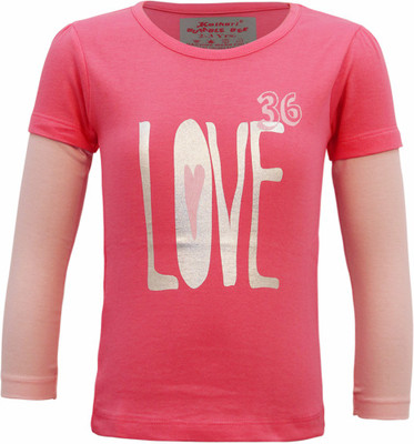

Kothari Girl's Casual Cotton Top(Pink, Pack of 1