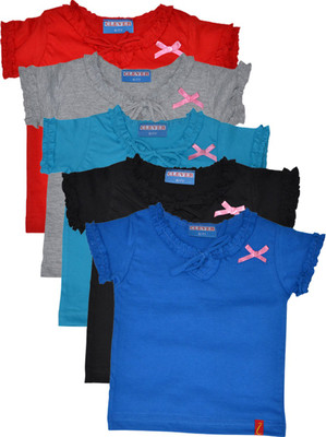 

Clever Casual Cotton Top(Multicolor, Pack of 5, Mulicolour