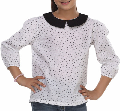

Trmpi Girls Casual Cotton Top(White, Pack of 1